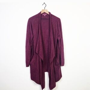 Barefoot Dreams Cozy Chic Island Drape Cardigan 1X
